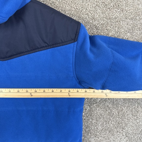 The North Face Polartec Reversible Jacket Blue Hooded Boy's Size Large 14/16 - Picture 5 of 9